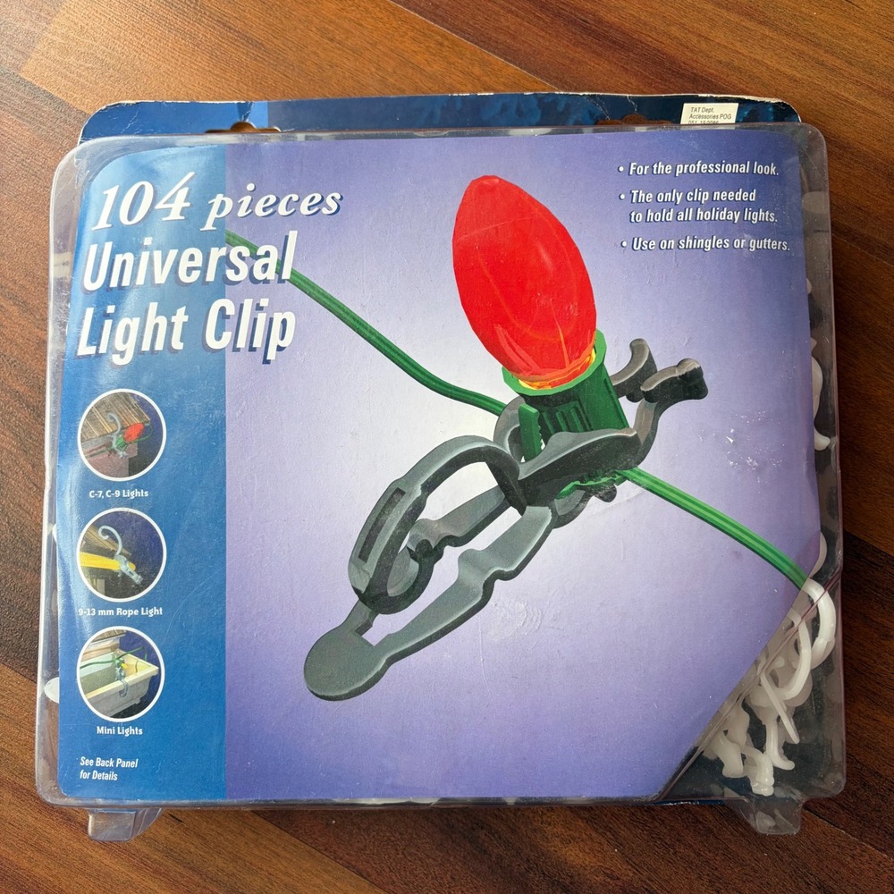 104 Universal Light‎ Clip Holder for C7 C9 Mini Rope Lights Gutter Shingle Roof